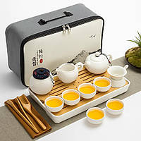 Дорожній набір для чайної церемонії з 15 предметів Гунфу ча Чайний портативний