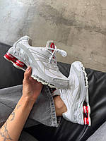 Сірі текстильні чоловічі кросівки Nike Supreme Shox Ride 2 Найк Шокс  Демісезонні повсякденні купити