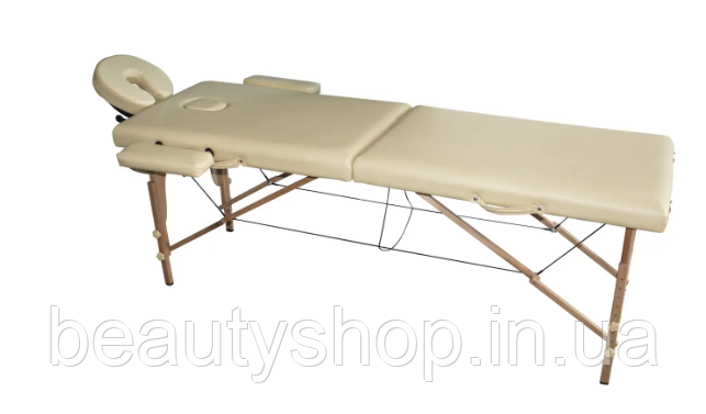 Кушетка медична масажна з дерев'яною рамою