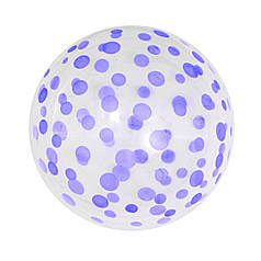 Бабл 18" КИТАЙ-КТ Кристал бузковий - фіолетовий горошок