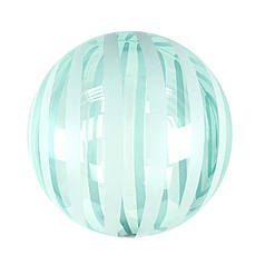 Бабл 18" КИТАЙ-КТ Кристал бірюзовий із смугами