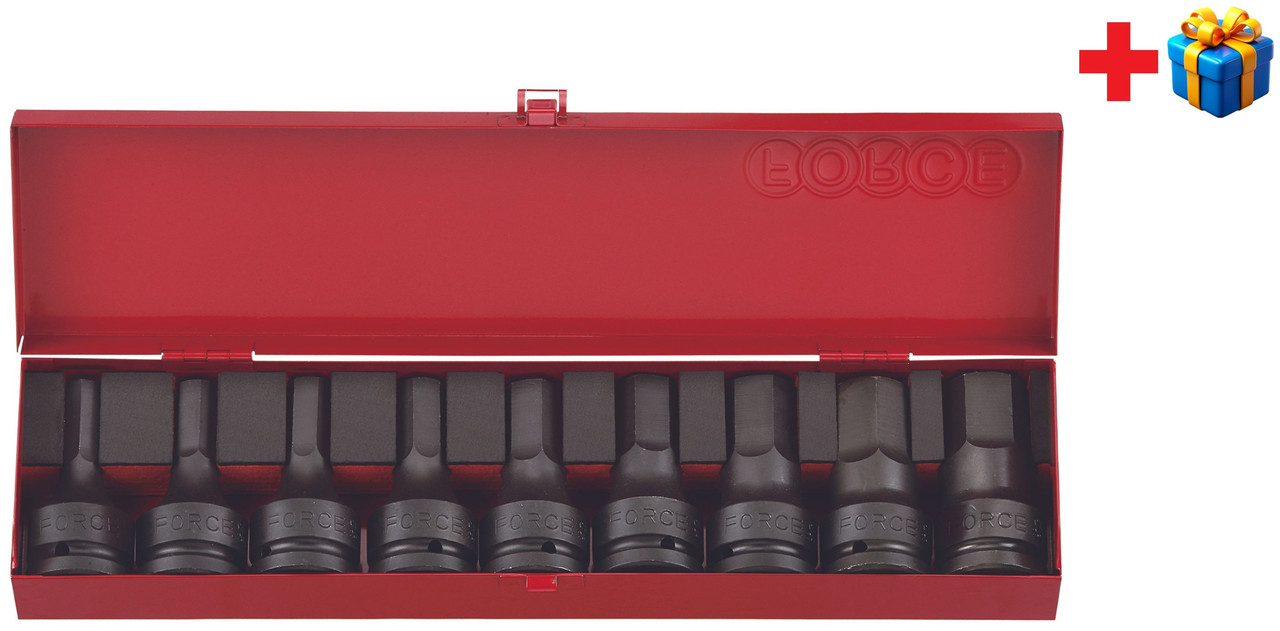 Набір головок-біт 3/4" 6-гр. ударних 9 пр. (9/16 - 1-1/4") 6091S F