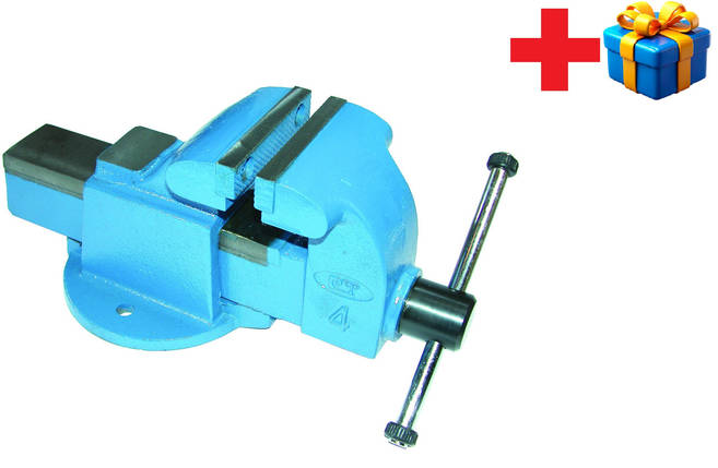 Лещата слюсарні, чавунні 4", 2-5/8" Force 6540104 F, фото 1