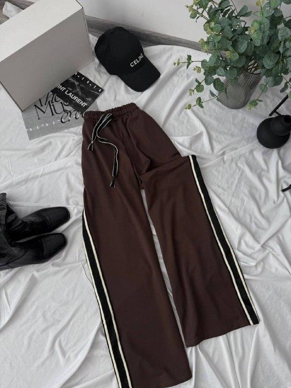 Жіночі штани; Кольори:шоколад, чорний, меланж, графіт; Розміри: 42, 44, 46, 48;, фото 1