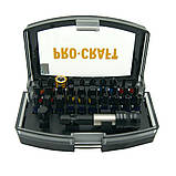 Набір біт 32 шт Procraft BS-32 для шуруповерта в кейсі, фото 3