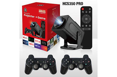 Смарт-проєктор із 2 джойстиками та пультом, 4K,/Ігровий проєктор для дому/ Мультимедійний проєктор 209376