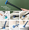 Універсальна щітка для прибирання ванної та туалету зі змінними насадками Єршик безконтактний для унітаза 207472, фото 3