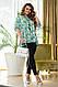 Жіночий брючний костюм; Колір: зелений, рожевий електрик; Розміри: 50-52, 54-56, 58-60 ;, фото 4