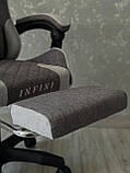 Комп'ютерне крісло із тканини до 130кг + 2 подушки + підніжка Infini Core 7 КОЛЬОРІВ НА ВИБІР, фото 8