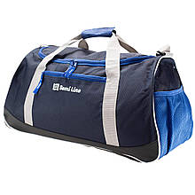 Сумка дорожня Semi Line 40 Navy/Blue (A3043-1) для фітнесу та подорожей об'єм 40 л водостійкий поліестер 4 кишені
