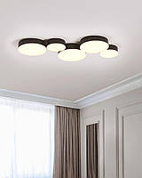 Сучасний дизайнерський світлодіодний світильник стельовий LUGA, колір чорний