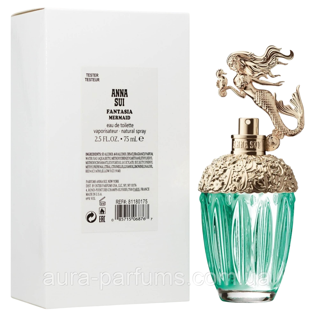 Жіночі парфуми Anna Sui Fantasia Mermaid Eau De Toilette Туалетна вода (тестер) 75 ml/мл
