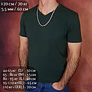 Срібна цепочка чоловіча товста лисячий хвіст (фокс). Масивний ланцюг срібло 925. Діаметр 6 мм. Довжина 50 см, фото 2