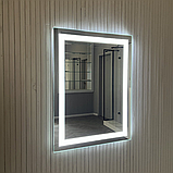 Дзеркало з супер холодним LED підсвічуванням (11000К) 800 х 600 мм, фото 2