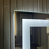 Дзеркало з супер холодним LED підсвічуванням (11000К) 800 х 600 мм, фото 3