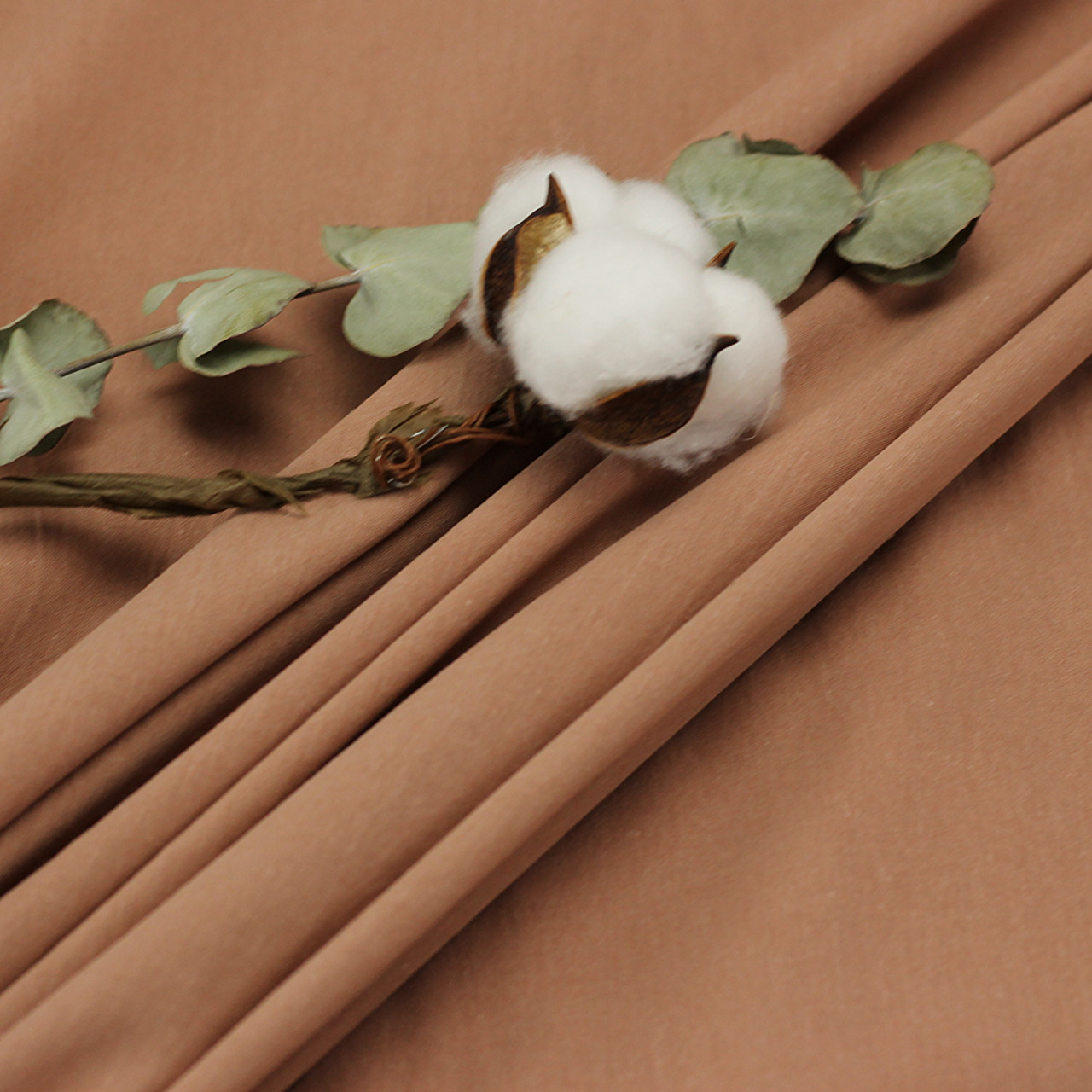 Варена бавовна - тенсель 50\50, колір коричнево-мідний 240 см № N-БТ-00013, фото 1