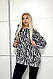 Жіночий теплий світшот; Колір: сірий, бежевий, зебра, чорний; Розміри: 42-46, 46-50;, фото 5