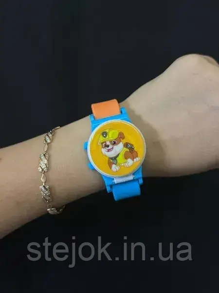 Дитячий електронний наручний годинник Щенячий Патруль. Кріпиш, фото 1