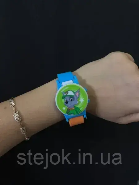 Дитячий електронний наручний годинник Щенячий Патруль, фото 1