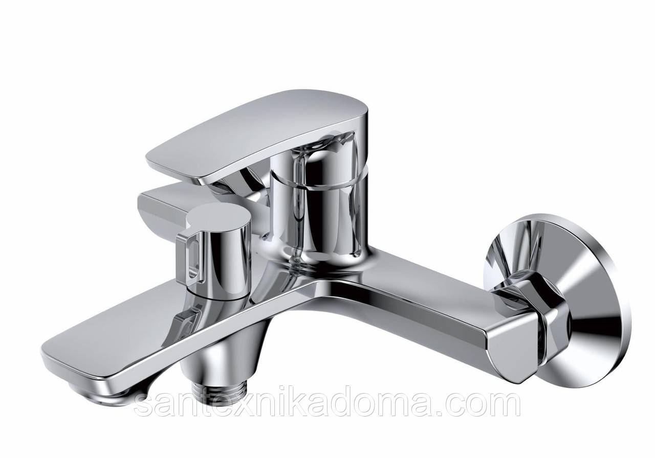 Змішувач для ванни TROYA MARAJO-03 короткий гусак, латунь