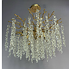 Люстра «Гліцинія» у стилі модерн, 8 ламп E14, Ø58 см, золото, LS 9188/600 D + лампи у подарунок, фото 2