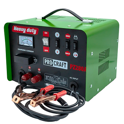 Пуско-зарядний пристрій 12 - 24 В Procraft PZ280A NEW Потужність 1000 Вт Пусковий струм 280 А