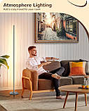 Світлодіодна кутова лампа EDISHINE, набір з 2 мінімалістських затемнюваних ламп з пультом дистанційного керування, 57,5 дюймів, фото 8