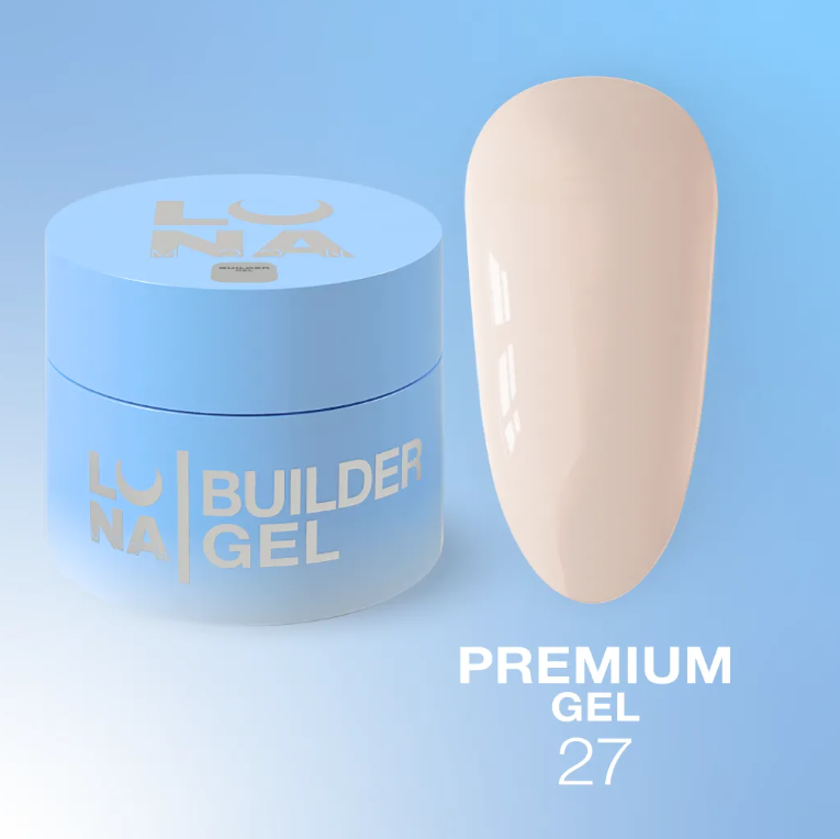 LUNA Гель для нарощування 15ml Premium Gel No27, фото 1
