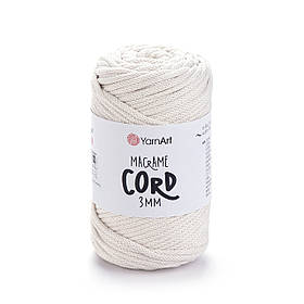 Пряжа YarnArt Macrame Cord 3 MM №752 (Бавовняна та поліестерна пряжа Ярнарт Макраме Корд 3 мм, нитки для в'язання)