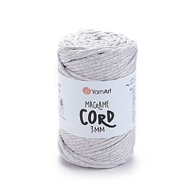 Пряжа YarnArt Macrame Cord 3 MM №756 (Бавовняна та поліестерна пряжа Ярнарт Макраме Корд 3 мм, нитки для в'язання)
