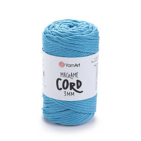 Пряжа YarnArt Macrame Cord 3 MM №763 (Бавовняна та поліестерна пряжа Ярнарт Макраме Корд 3 мм, нитки для в'язання)