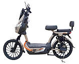 Електричний акумуляторний велоскутер Crosser CR-6 600 Вт 60v 20ah Бежевий, фото 2