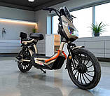 Електричний акумуляторний велоскутер Crosser CR-6 600 Вт 60v 20ah Бежевий, фото 7