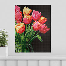 Алмазна мозайка 30*40 "Аромат тюльпанів" No8030, Ідейка