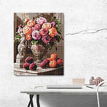 Алмазна мозайка 40*50 "Вишукані троянди" No8122, Ідейка