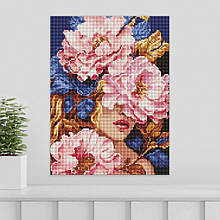 Алмазна мозайка 30*40 "Квіткова чарівність" No8019, Ідейка