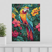 Алмазна мозайка 30*40 "Тропічна птиця" No8163, Ідейка