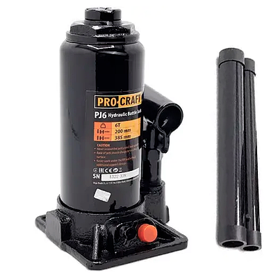 Домкрат гідравлічний Procraft PJ6 UNIVERSAL Навантаження 6 т Максимальна висота 385 мм