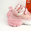Рожеві кросівки для дівчинки на липучці з градієнтною біло-рожевою підошвою тм Bi&Ki, фото 8