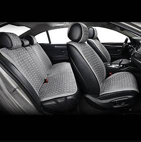 Накидки сидінь преміум класу велюр "Beltex" Monte Carlo Сірий (grey) Повний комплект BX81200