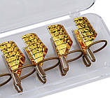 Форми багаторазові для нарощування нігтів, 5 штук в боксі Золото, фото 4