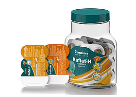 Кофлет Хімала Koflet-H Himalaya Апельсин Імбир блістер 6 таблеток