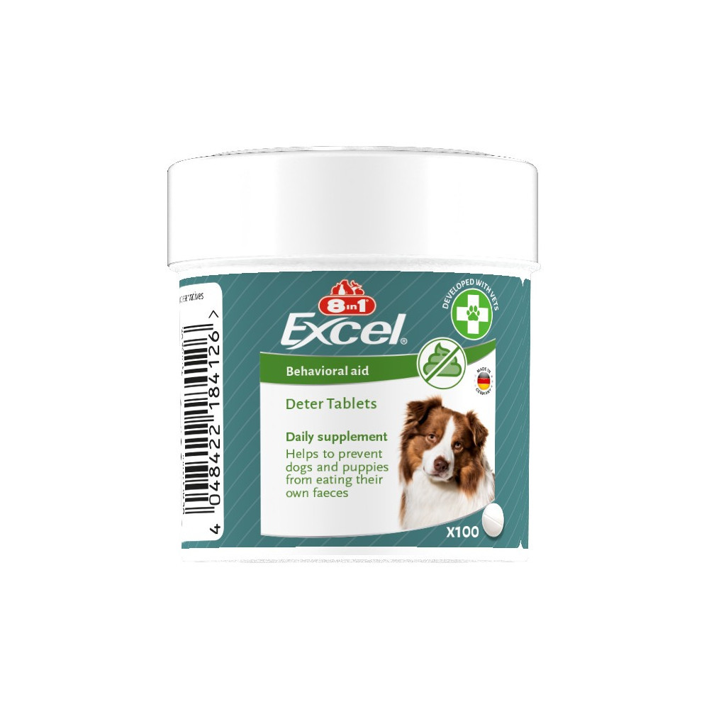 Детер Deter Excel 8in1 таблетки для собак від копрофагії, 100 шт., фото 1