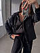 Жіночий базовий теплий осінній прогулянковий костюм трійка худі на блискавці штани жилет тринити на флісі, фото 10