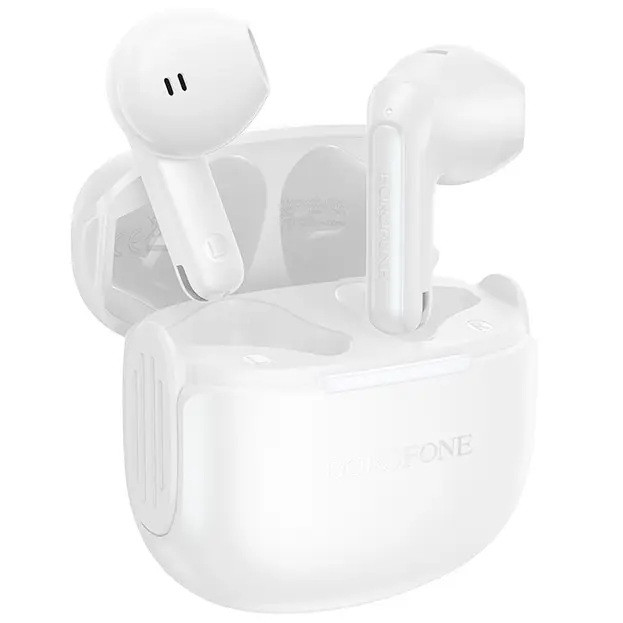 Безпровідні навушники в кейсі з мікрофоном BOROFONE FQ8 300mAh, 30mAh Білий, фото 1