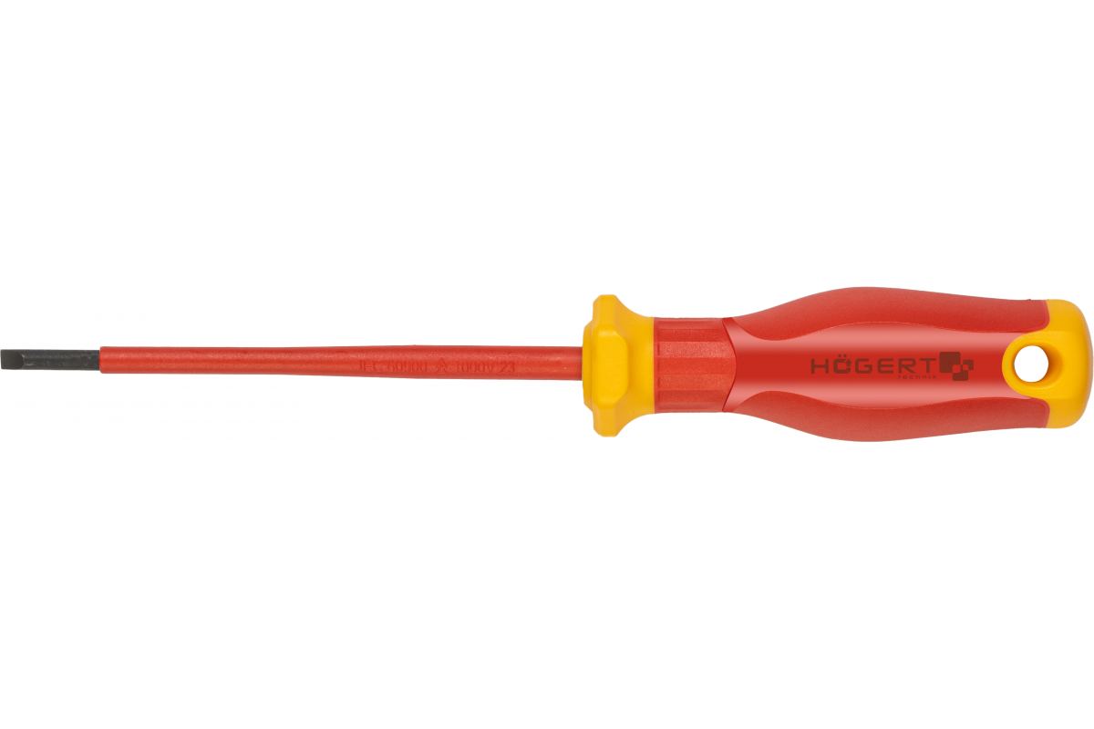 Діелектрична викрутка SLIM S2 4x100 мм плоска 1000V для електромонтажу (HT1S961-1), фото 1