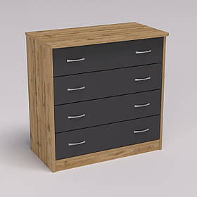 Комод Діана №1, Дуб Аппалачі/Антрацит, 800/440/800