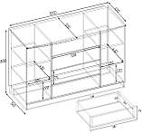 Комод №3, Антрацит, 1200/500/800, фото 3