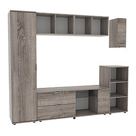 Стінка у вітальню Ketrin-1, Дуб сонома Трюфель, 2240х425х1880