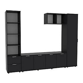 Стінка у вітальню Ketrin-2, Антрацит, 2440х425х1880